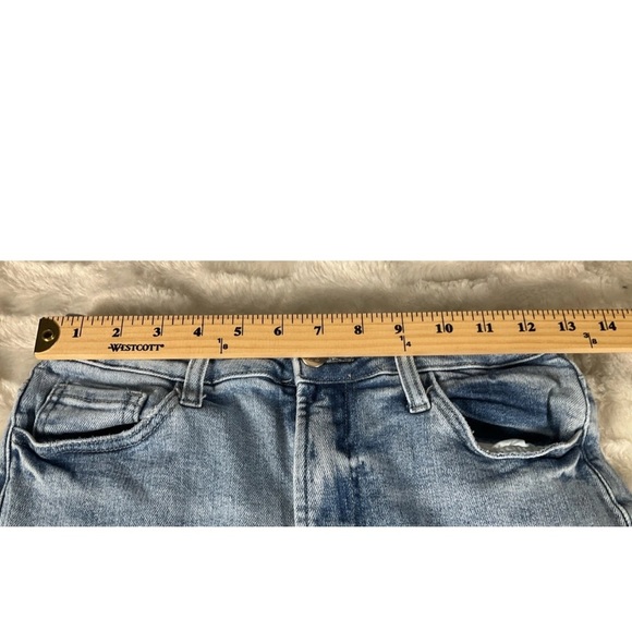 Blakeley Size 3 Women’s  Wide Leg  Crop Stretch Jeans Destroyed - Picture 7 of 11